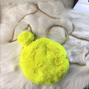 Neon Yellow Clutch